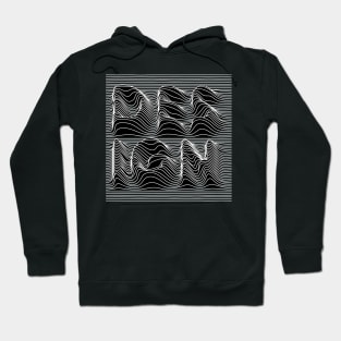 wave lines design Hoodie